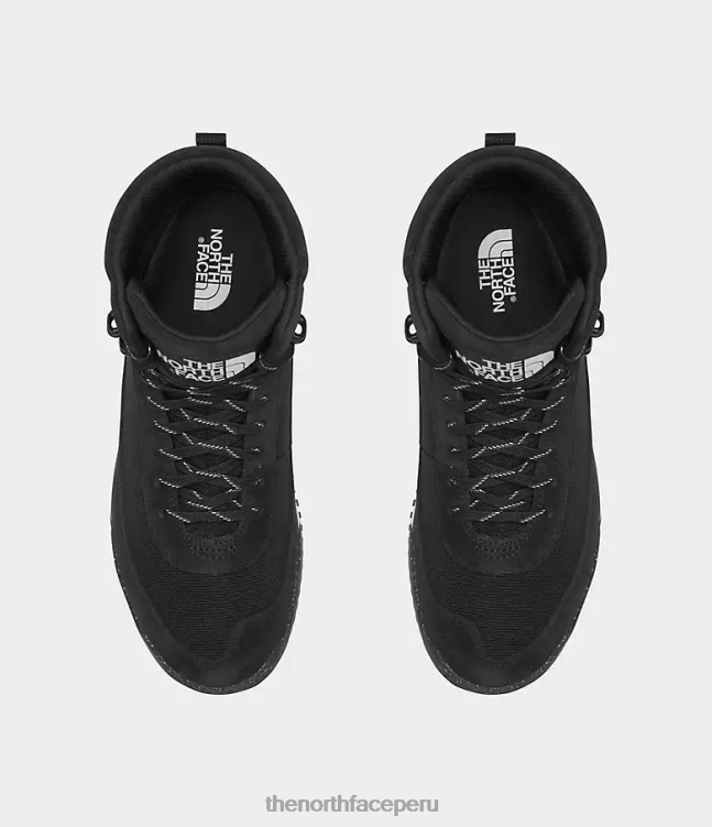 The North Face botas impermeables de tela back-to-berkeley iii hombres calzado 00TVT1010 tnf negro/tnf blanco