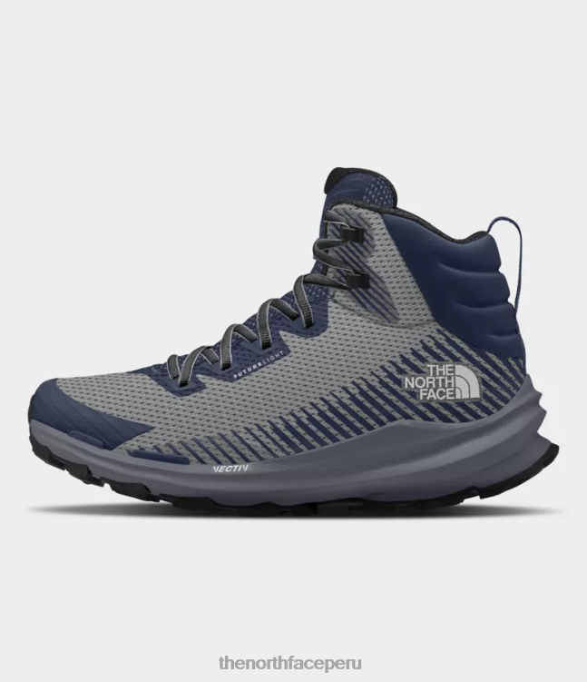 The North Face botas vectiv fastpack mid Futurelight hombres calzado 00TVT717 gris combinado/azul marino cumbre