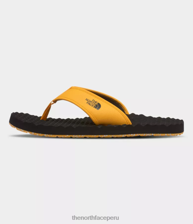 The North Face chanclas del campamento base ii hombres calzado 00TVT496 cumbre oro/tnf negro