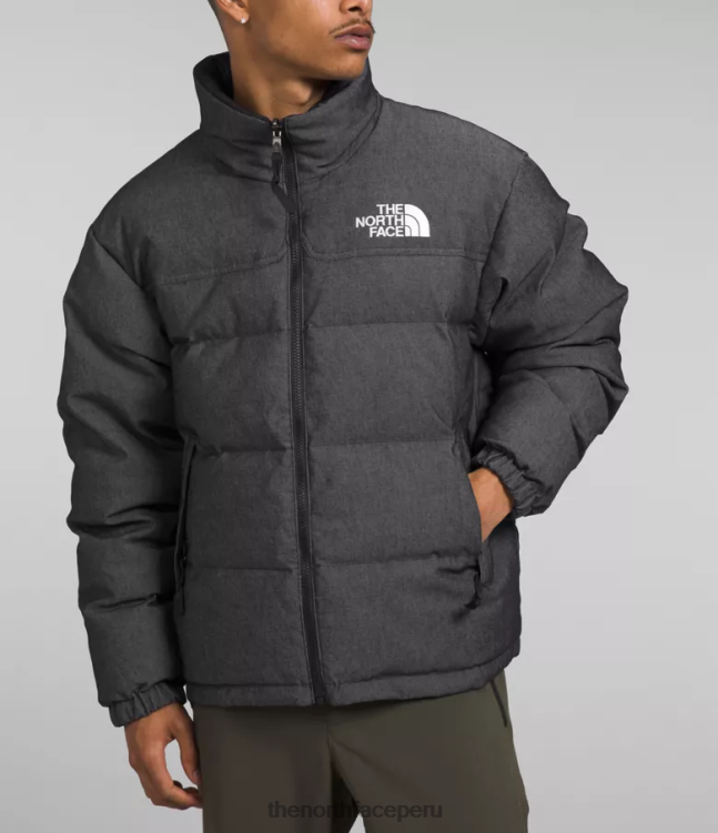 The North Face 92 chaqueta nuptse reversible hombres ropa 00TVT1204 denim negro tnf