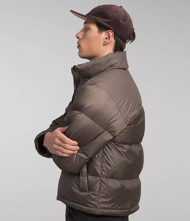 The North Face chaqueta retro nuptse 1996 hombres ropa 00TVT470 halcón marrón
