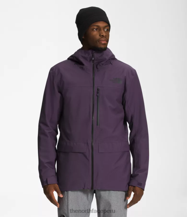 The North Face chaqueta de línea de enfermedad hombres ropa 00TVT115 berenjena oscura violeta