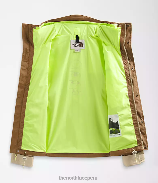 The North Face Chaqueta de montaña 86 low-fi hi-tek hombres ropa 00TVT204 marrón utilitario/grava