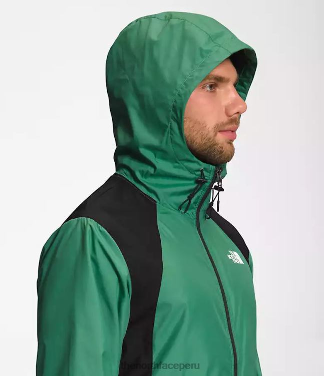 The North Face chaqueta hidrenalina 2000 hombres ropa 00TVT102 verde hierba intenso/negro tnf