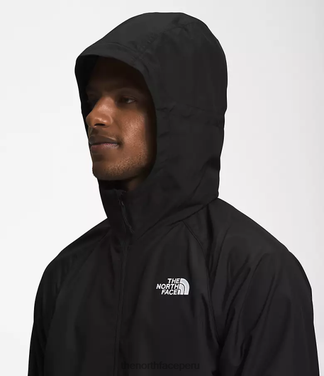 The North Face sudadera con capucha peso mosca 2.0 hombres ropa 00TVT478 tnf negro/naranja coral polvoriento