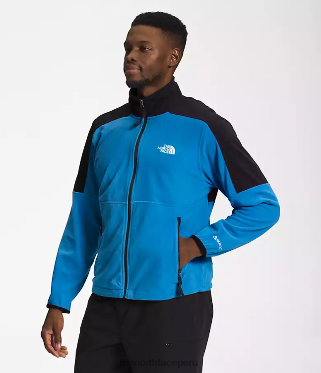 The North Face tnf polartec 100 cremallera completa hombres ropa 00TVT484 azul supersónico/negro tnf