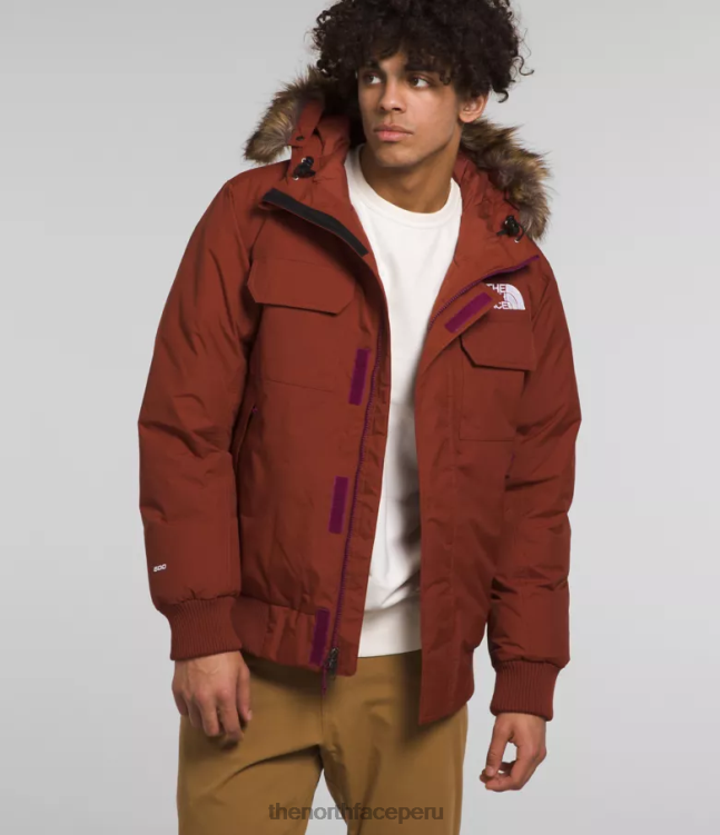 The North Face bombardero mcmurdo hombres ropa 00TVT1254 brandy marrón