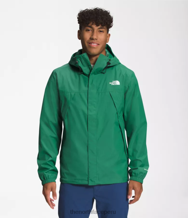 The North Face chaqueta anora hombres ropa 00TVT286 verde hierba intenso