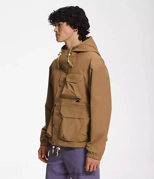 The North Face chaqueta de lluvia utilitaria m66 hombres ropa 00TVT297 marrón utilitario