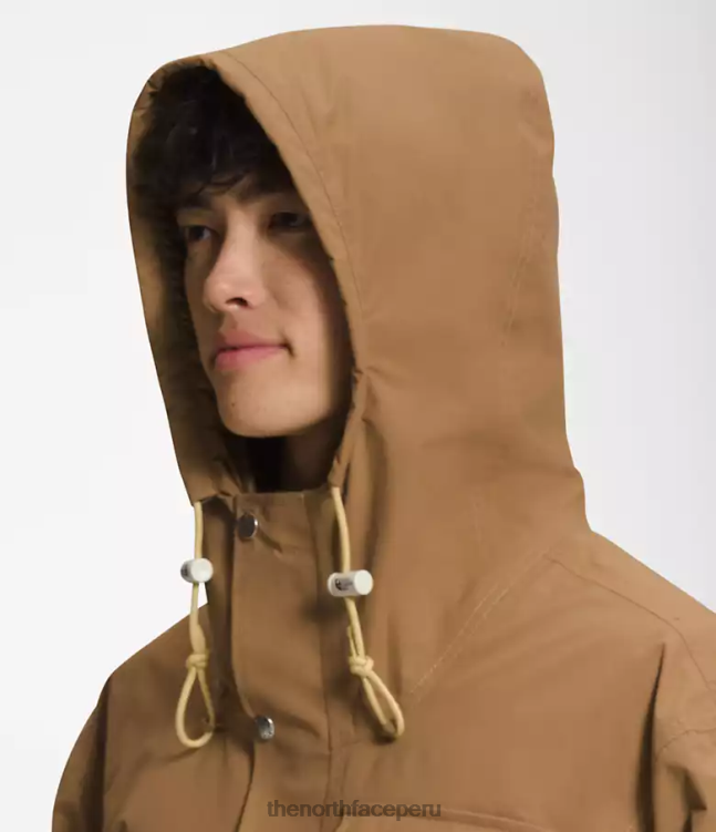 The North Face chaqueta de lluvia utilitaria m66 hombres ropa 00TVT297 marrón utilitario