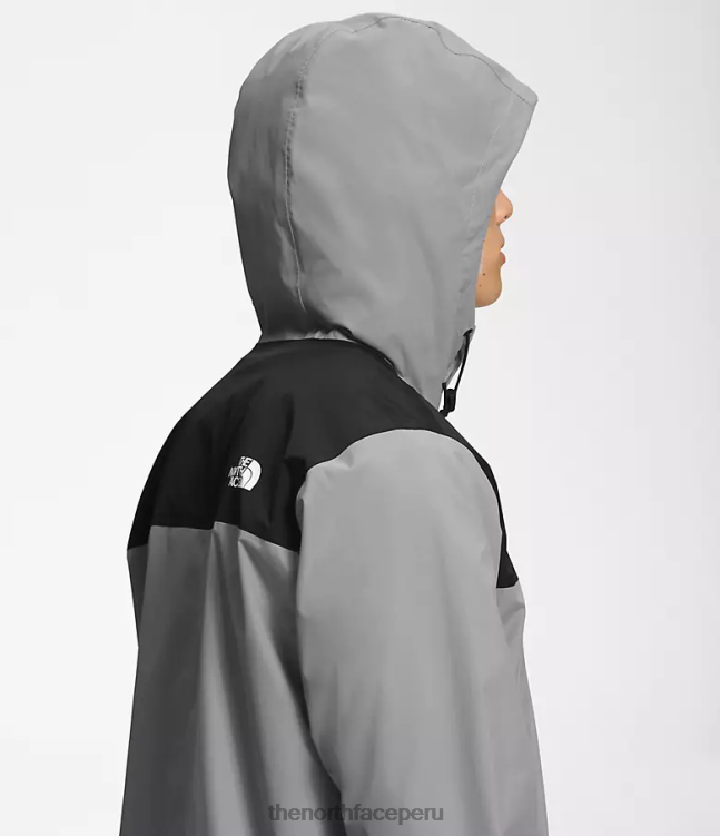 The North Face parka anora hombres ropa 00TVT539 negro/gris fundido
