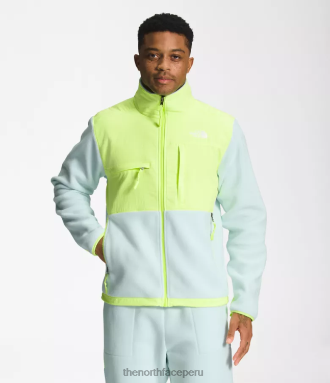 The North Face chaqueta denali hombres ropa 00TVT196 claraboya azul/led amarillo