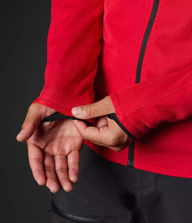 The North Face Summit Series Futurefleece sudadera con capucha y cremallera completa hombres ropa 00TVT406 tnf rojo