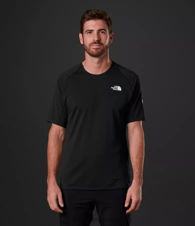 The North Face camiseta de manga corta Summit Series Crevasse hombres ropa 00TVT957 negro