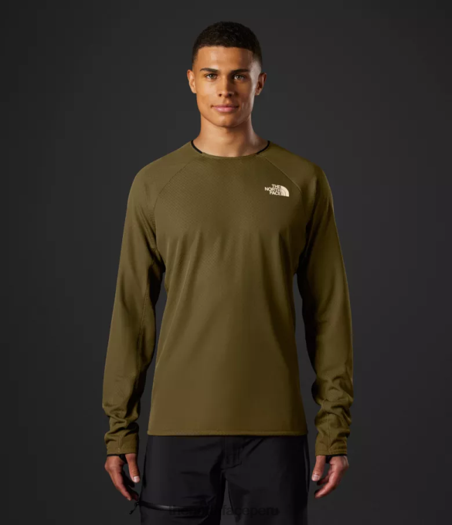 The North Face equipo de lana futura de la serie cumbre hombres ropa 00TVT123 oliva militar