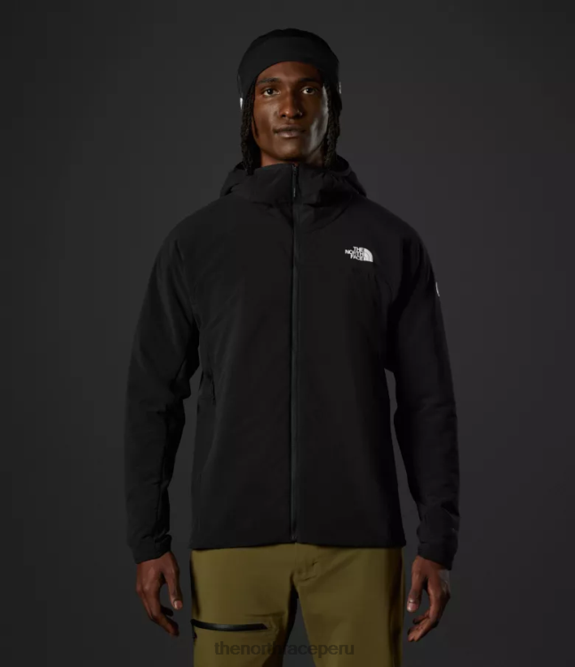 The North Face sudadera con capucha híbrida casaval de la serie summit hombres ropa 00TVT950 negro