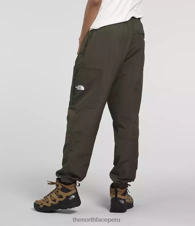 The North Face pantalones fáciles de nailon tnf hombres ropa 00TVT490 nuevo verde topo