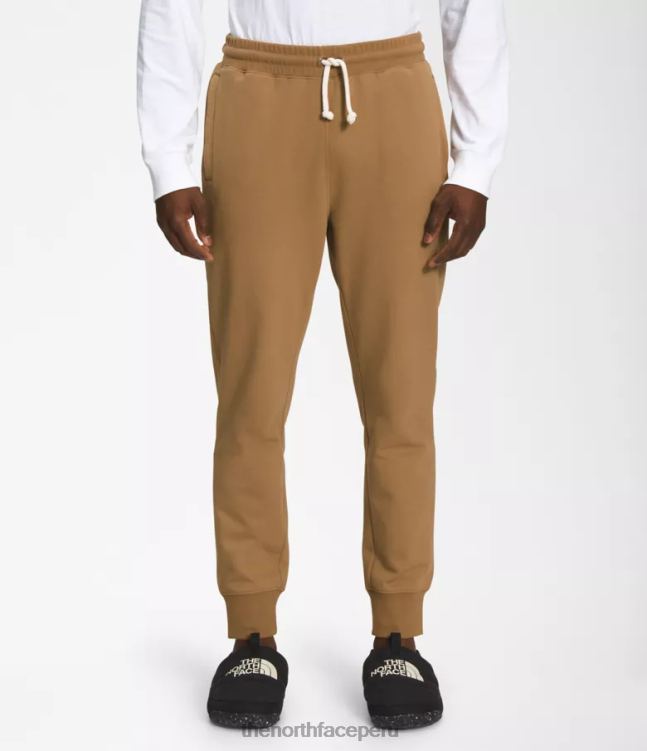 The North Face joggers con parches Heritage hombres ropa 00TVT308 marrón utilitario