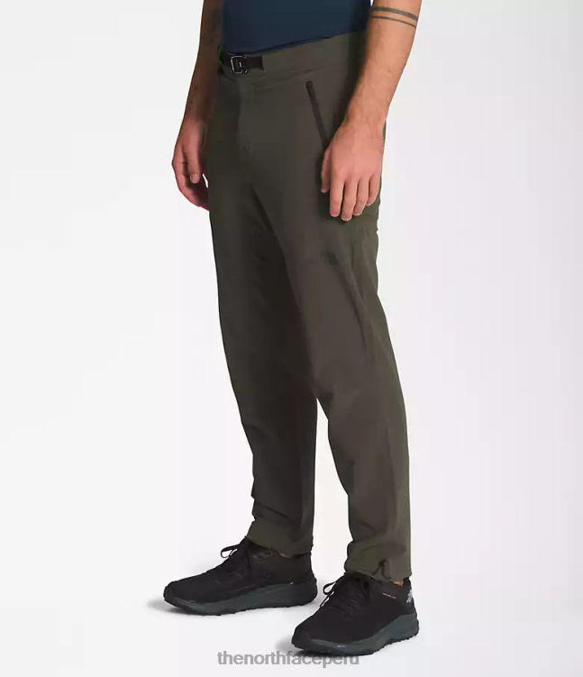 The North Face pantalones profesionales primordiales hombres ropa 00TVT27 nuevo verde topo