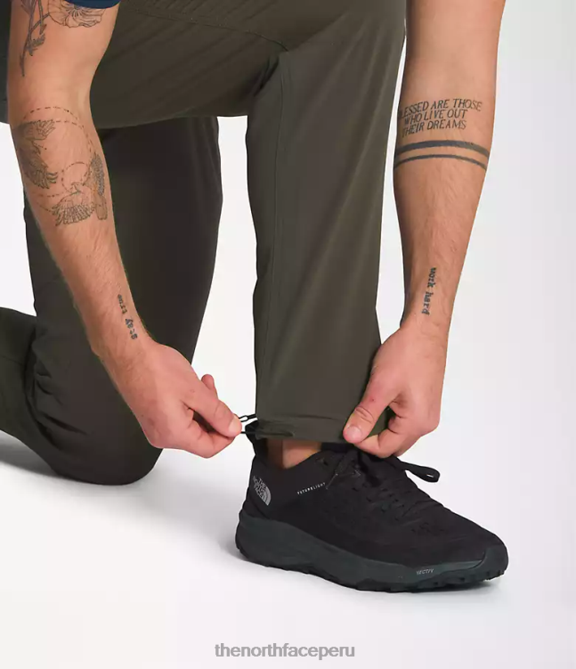 The North Face pantalones profesionales primordiales hombres ropa 00TVT27 nuevo verde topo