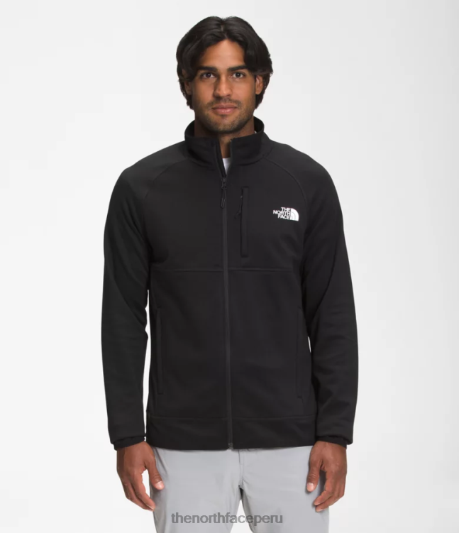 The North Face Canyonlands con cremallera completa hombres ropa 00TVT951 negro