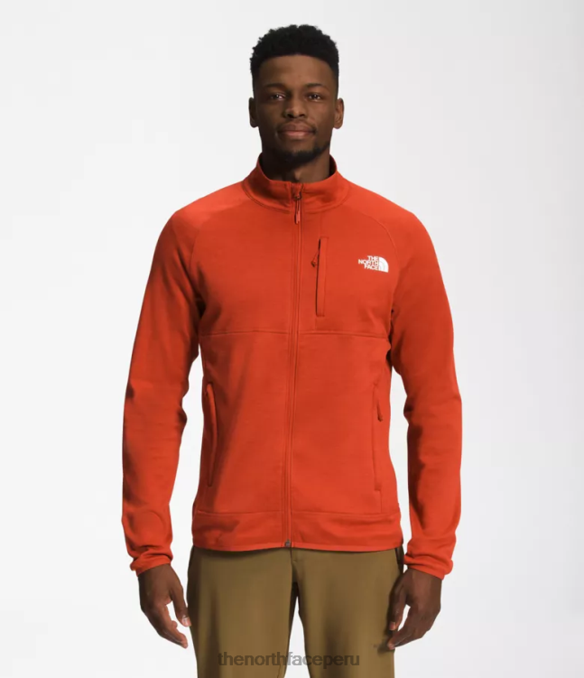 The North Face Canyonlands con cremallera completa hombres ropa 00TVT953 Brezo de bronce oxidado