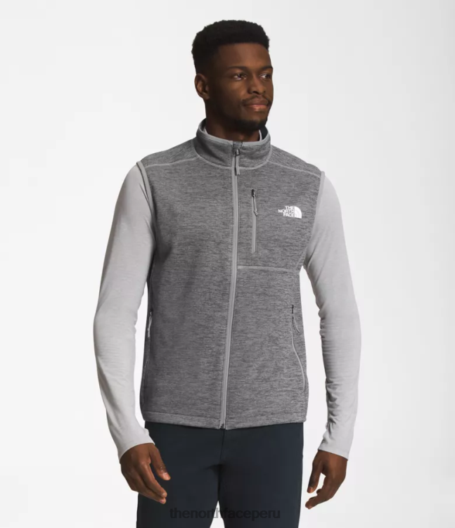The North Face chaleco canyonlands hombres ropa 00TVT96 tnf gris medio jaspeado