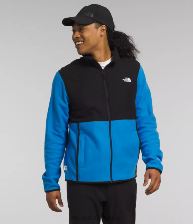 The North Face chaqueta alpina polartec 100 hombres ropa 00TVT17 azul óptico/negro tnf