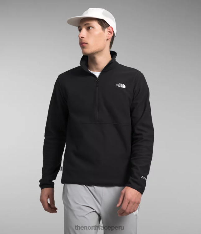 The North Face polartec alpino 100 -zip hombres ropa 00TVT778 negro