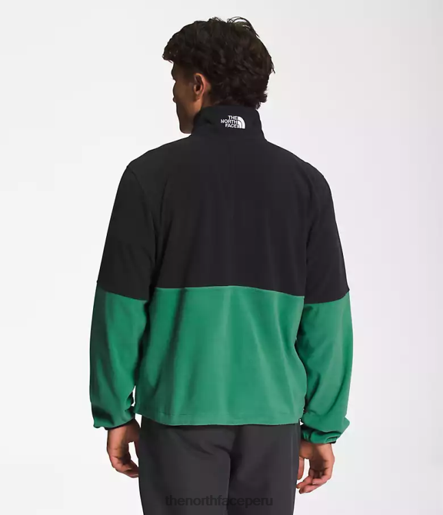 The North Face tnf polartec 100 -zip hombres ropa 00TVT305 verde hierba intenso