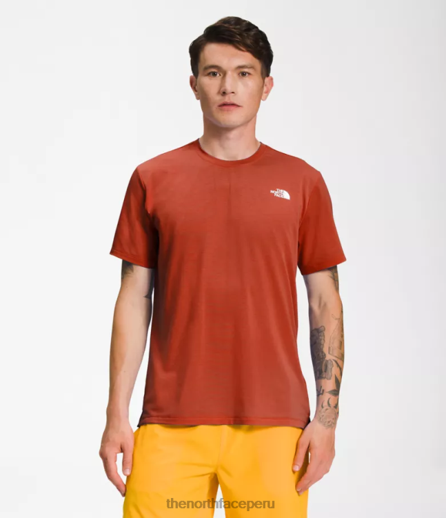 The North Face deambular de manga corta hombres ropa 00TVT1257 bronce oxidado