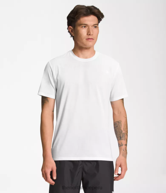The North Face deambular de manga corta hombres ropa 00TVT1259 blanco