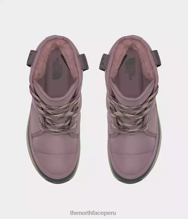 The North Face botas impermeables de lujo con cordones thermoball mujer calzado 00TVT813 gris leonado/gris asfalto