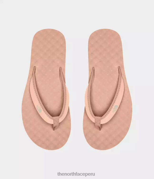 The North Face mini zapatillas sin cordones base camp ii mujer calzado 00TVT62 café crema/rosa arena tarde