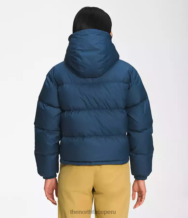 The North Face 71 chaqueta corta de plumas sierra mujer ropa 00TVT237 azul sombreado