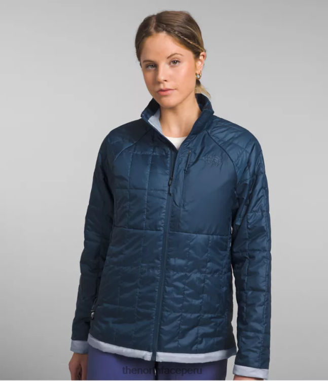 The North Face chaqueta circaloft mujer ropa 00TVT939 azul sombreado/bígaro polvoriento
