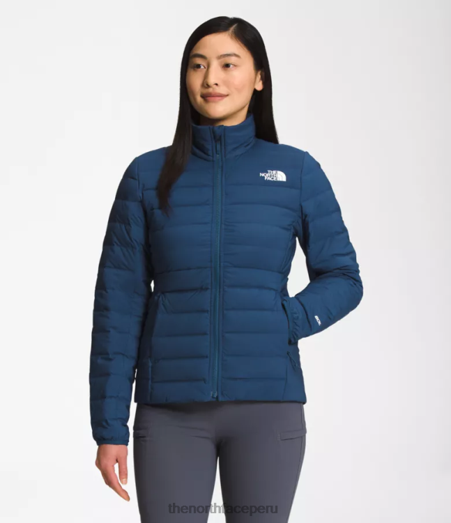 The North Face chaqueta elástica Belleview mujer ropa 00TVT1084 azul sombreado