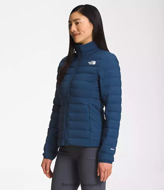 The North Face chaqueta elástica Belleview mujer ropa 00TVT1084 azul sombreado