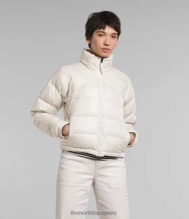 The North Face chaqueta nuptse retro 2000 mujer ropa 00TVT802 gardenia blanca