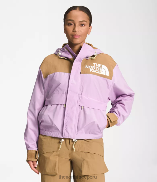 The North Face Chaqueta corta de montaña 86 low-fi hi-tek mujer ropa 00TVT940 lupino/marrón utilitario