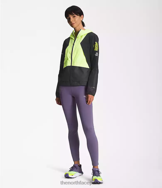 The North Face chaqueta cortavientos trailwear mujer ropa 00TVT319 tnf negro/led amarillo