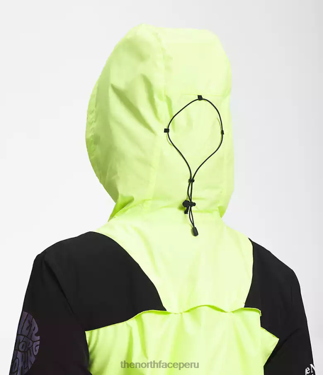 The North Face chaqueta cortavientos trailwear mujer ropa 00TVT319 tnf negro/led amarillo