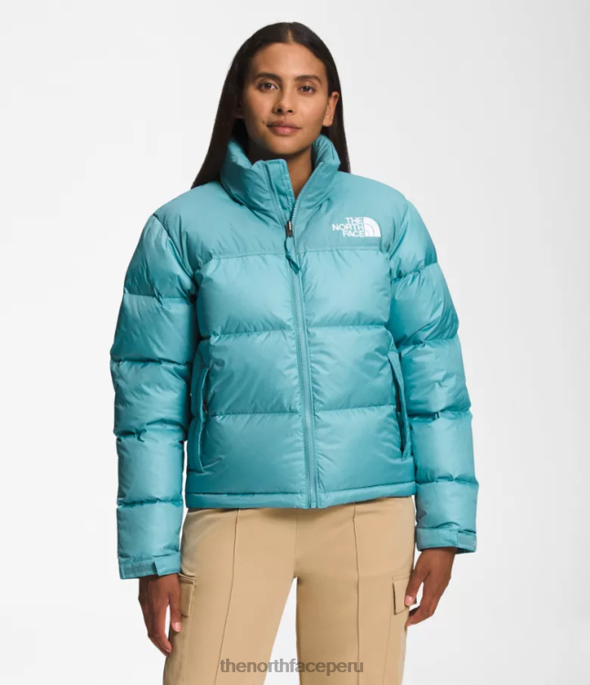 The North Face chaqueta retro nuptse 1996 mujer ropa 00TVT730 aguas de arrecife