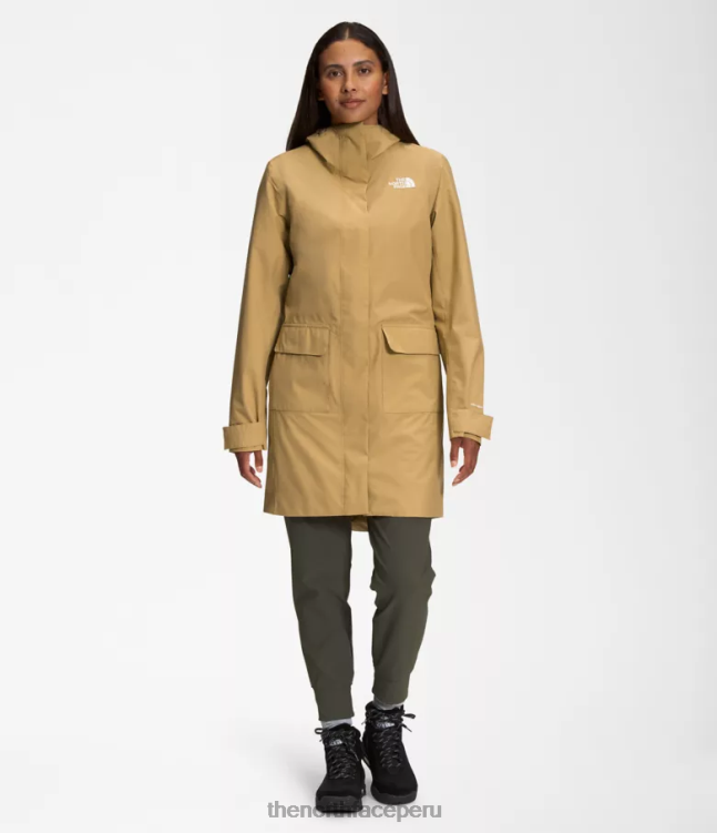 The North Face Parka Lluvia City Breeze II mujer ropa 00TVT154 bronceado antílope