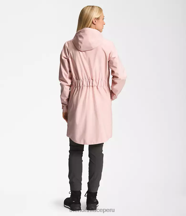 The North Face Parka Lluvia City Breeze II mujer ropa 00TVT155 musgo rosa