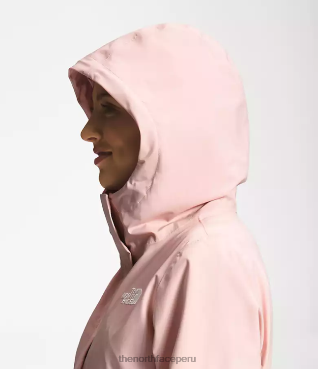 The North Face Parka Lluvia City Breeze II mujer ropa 00TVT155 musgo rosa