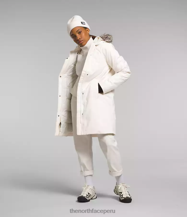 The North Face parka ártica mujer ropa 00TVT507 gardenia blanca
