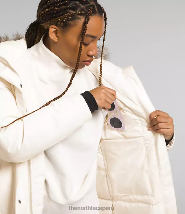 The North Face parka ártica mujer ropa 00TVT507 gardenia blanca