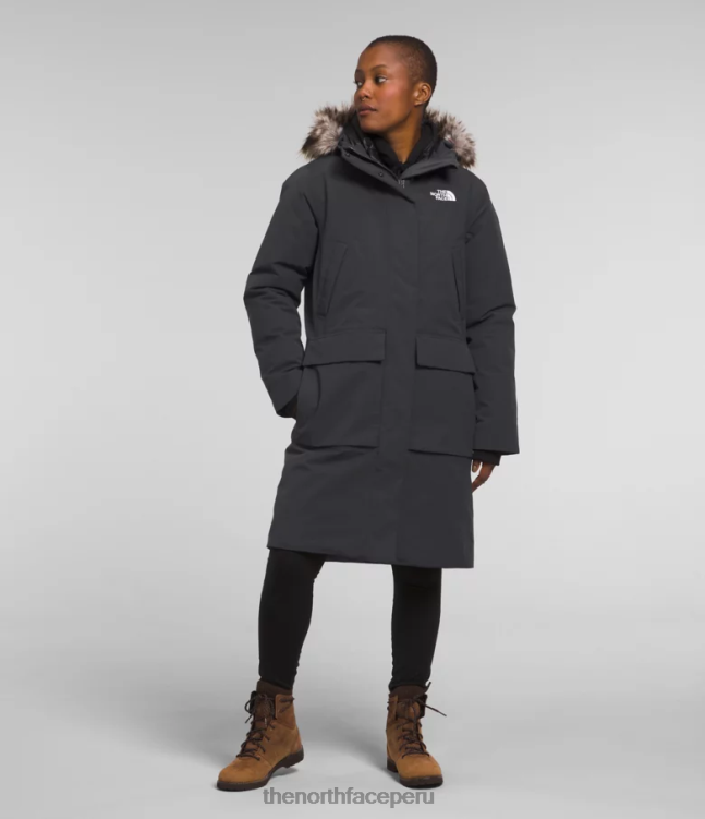 The North Face parka ártica premium mujer ropa 00TVT1314 gris asfalto