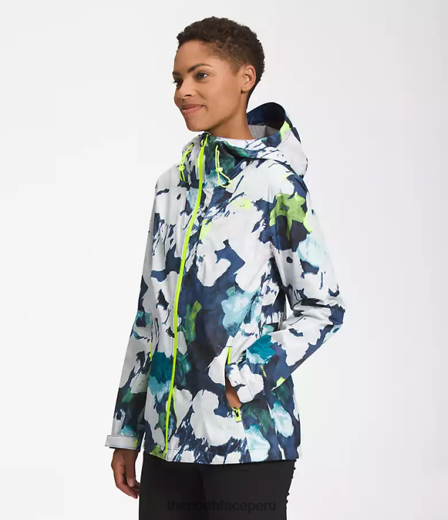 The North Face chaqueta altavista mujer ropa 00TVT328 estampado floral abstracto azul marino smmt